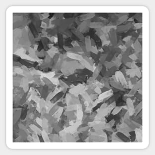 Silver Emotion Abstract Painting Sticker